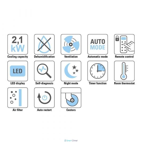 Aer conditionat mobil TROTEC PAC 2000 E ID999MARKET_5913300 foto