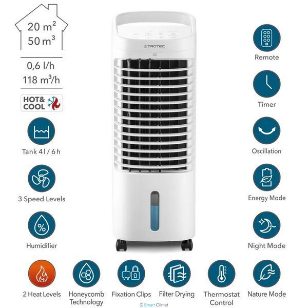&Icirc;ncălzitor / Răcitor de aer TROTEC PAE 19H ID999MARKET_6877569 foto