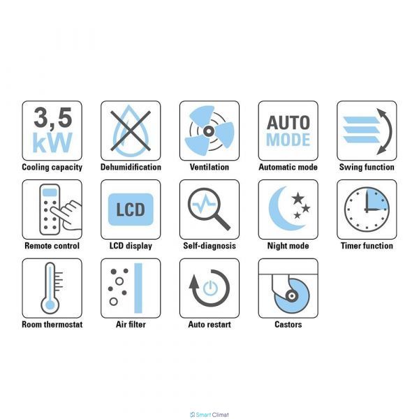 Мобильный кондиционер TROTEC PAC 3500 E ID999MARKET_5913322 фото