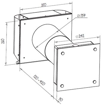 vento ergo a50-1 pro dimensiuni de gabarit